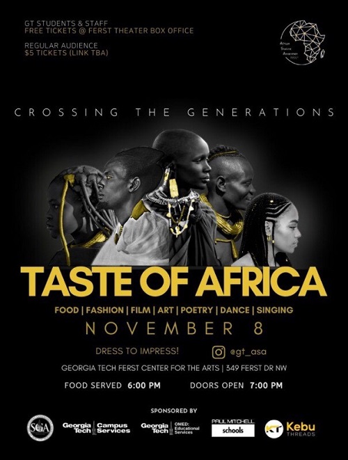 flyer for taste of africa a past event